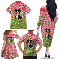 I Work Hard So That My Dog Can Have A Better Life Christmas Christmas Family Matching Off The Shoulder Long Sleeve Dress and Hawaiian Shirt Xmas Holiday Patterns - Wonder Print Shop