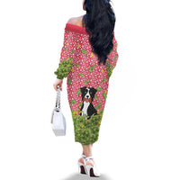 I Work Hard So That My Dog Can Have A Better Life Christmas Christmas Family Matching Off The Shoulder Long Sleeve Dress and Hawaiian Shirt Xmas Holiday Patterns - Wonder Print Shop