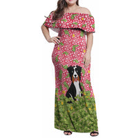 I Work Hard So That My Dog Can Have A Better Life Christmas Christmas Family Matching Off Shoulder Maxi Dress and Hawaiian Shirt Xmas Holiday Patterns - Wonder Print Shop