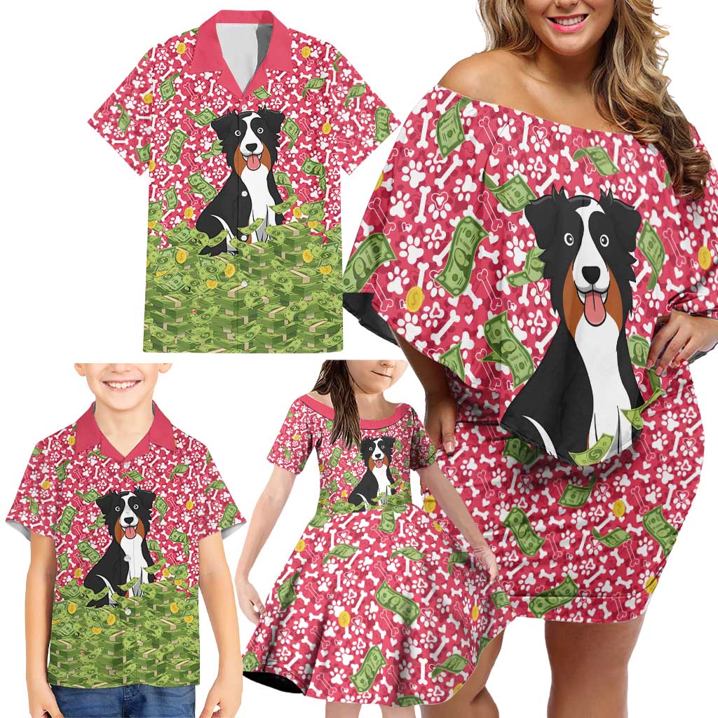 I Work Hard So That My Dog Can Have A Better Life Christmas Christmas Family Matching Off Shoulder Short Dress and Hawaiian Shirt Xmas Holiday Patterns - Wonder Print Shop