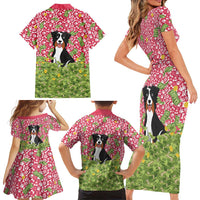 I Work Hard So That My Dog Can Have A Better Life Christmas Christmas Family Matching Short Sleeve Bodycon Dress and Hawaiian Shirt Xmas Holiday Patterns - Wonder Print Shop
