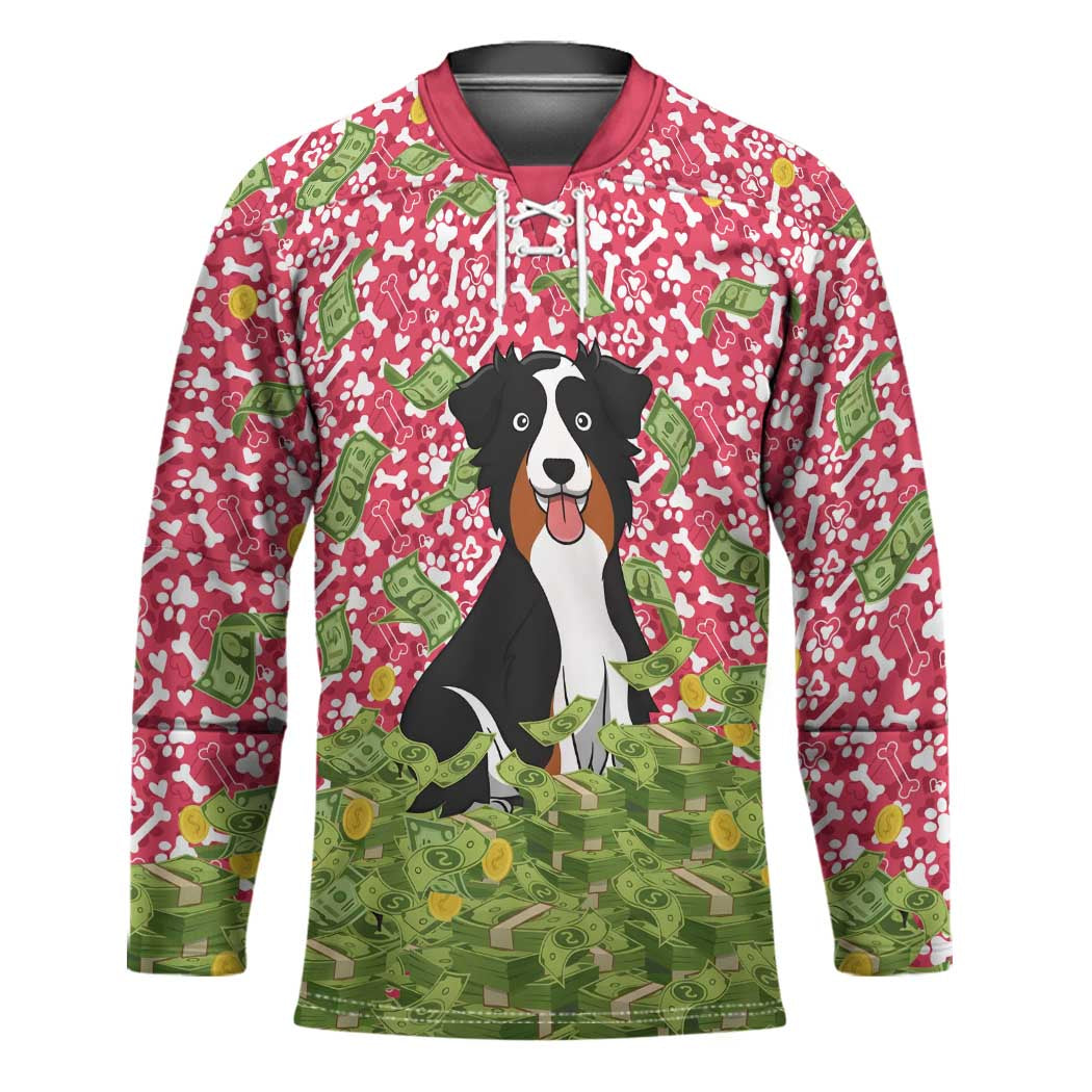 I Work Hard So That My Dog Can Have A Better Life Christmas Christmas Hockey Jersey Xmas Holiday Patterns - Wonder Print Shop