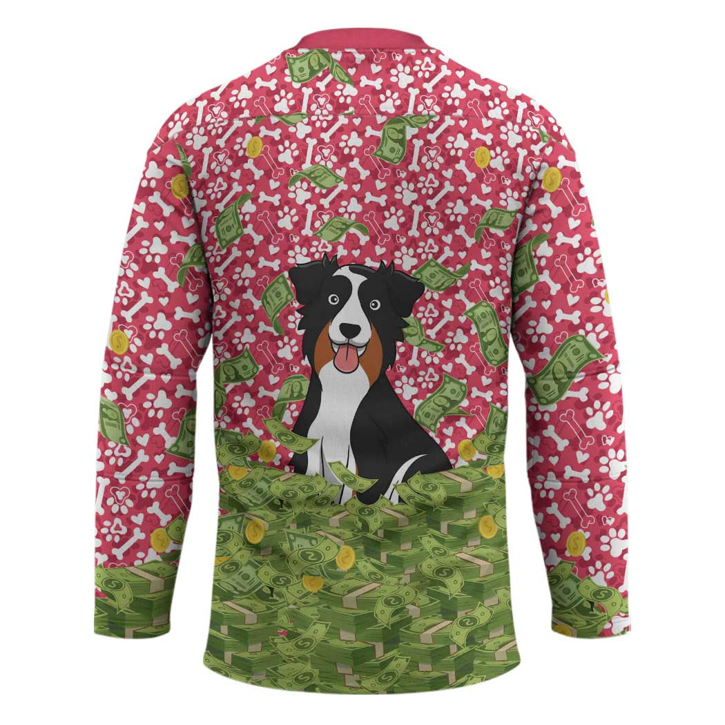 I Work Hard So That My Dog Can Have A Better Life Christmas Christmas Hockey Jersey Xmas Holiday Patterns - Wonder Print Shop