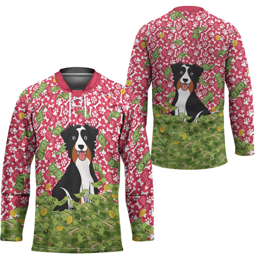 I Work Hard So That My Dog Can Have A Better Life Christmas Christmas Hockey Jersey Xmas Holiday Patterns - Wonder Print Shop