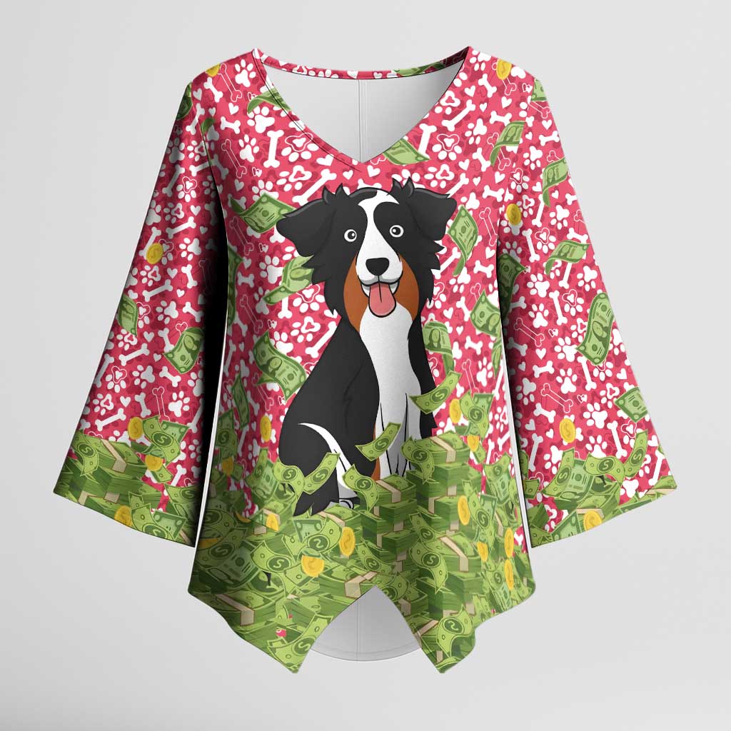 I Work Hard So That My Dog Can Have A Better Life Christmas Christmas Kimono Sleeve Blouse Xmas Holiday Patterns - Wonder Print Shop