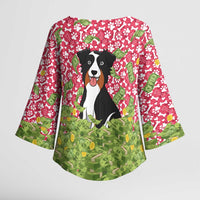 I Work Hard So That My Dog Can Have A Better Life Christmas Christmas Kimono Sleeve Blouse Xmas Holiday Patterns - Wonder Print Shop