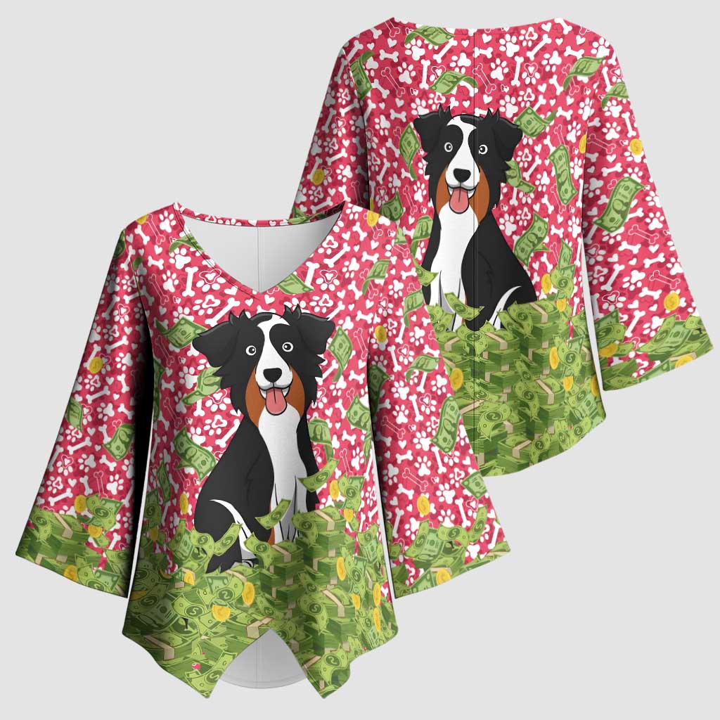 I Work Hard So That My Dog Can Have A Better Life Christmas Christmas Kimono Sleeve Blouse Xmas Holiday Patterns - Wonder Print Shop