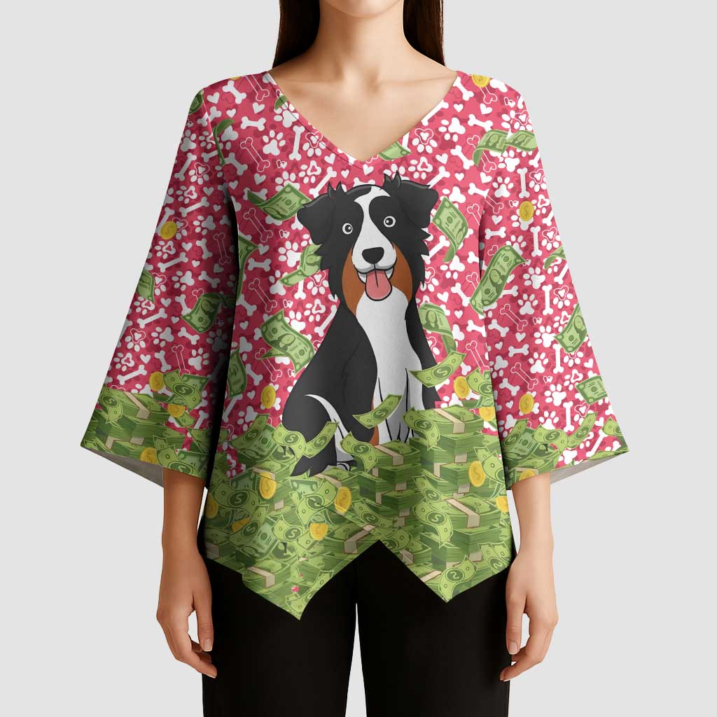 I Work Hard So That My Dog Can Have A Better Life Christmas Christmas Kimono Sleeve Blouse Xmas Holiday Patterns - Wonder Print Shop
