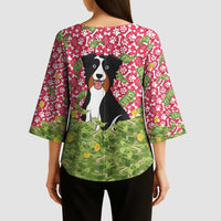 I Work Hard So That My Dog Can Have A Better Life Christmas Christmas Kimono Sleeve Blouse Xmas Holiday Patterns - Wonder Print Shop