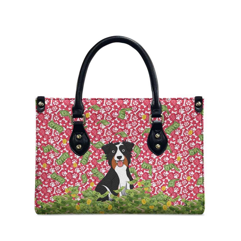 I Work Hard So That My Dog Can Have A Better Life Christmas Christmas Leather Bag Xmas Holiday Patterns - Wonder Print Shop