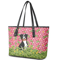 I Work Hard So That My Dog Can Have A Better Life Christmas Christmas Leather Tote Bag Xmas Holiday Patterns - Wonder Print Shop