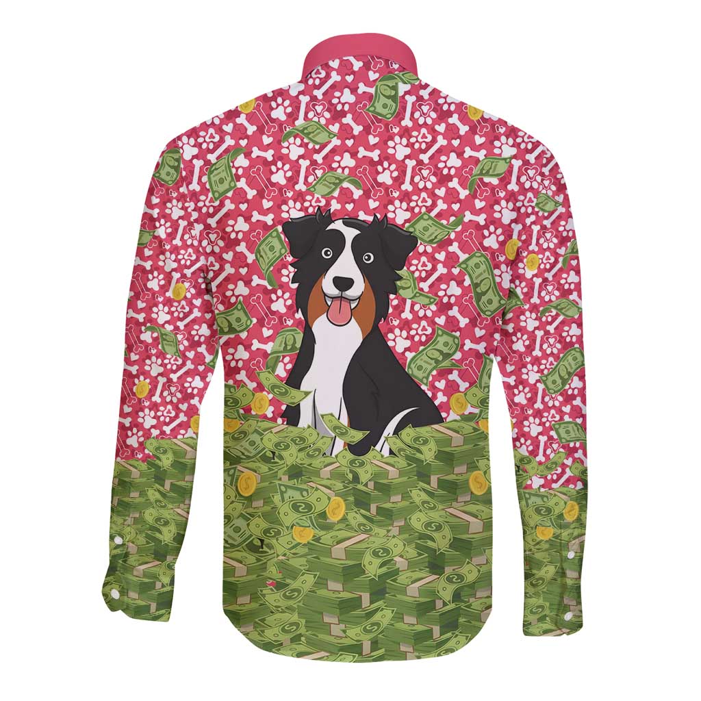 I Work Hard So That My Dog Can Have A Better Life Christmas Christmas Long Sleeve Button Shirt Xmas Holiday Patterns - Wonder Print Shop