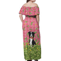 I Work Hard So That My Dog Can Have A Better Life Christmas Christmas Off Shoulder Maxi Dress Xmas Holiday Patterns - Wonder Print Shop