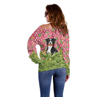 I Work Hard So That My Dog Can Have A Better Life Christmas Christmas Off Shoulder Sweater Xmas Holiday Patterns - Wonder Print Shop