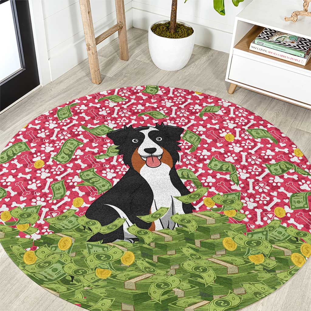 I Work Hard So That My Dog Can Have A Better Life Christmas Christmas Round Carpet Xmas Holiday Patterns - Wonder Print Shop