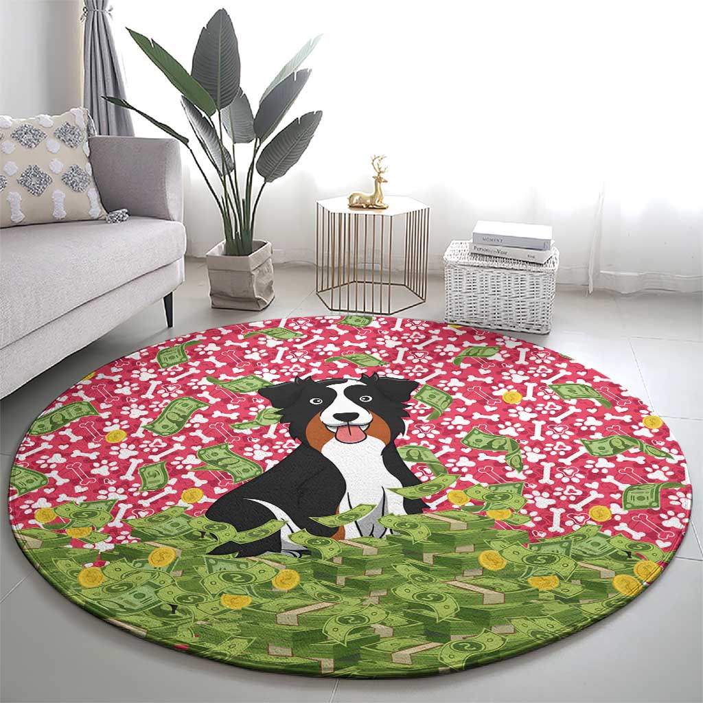 I Work Hard So That My Dog Can Have A Better Life Christmas Christmas Round Carpet Xmas Holiday Patterns - Wonder Print Shop
