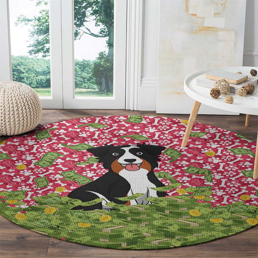 I Work Hard So That My Dog Can Have A Better Life Christmas Christmas Round Carpet Xmas Holiday Patterns - Wonder Print Shop