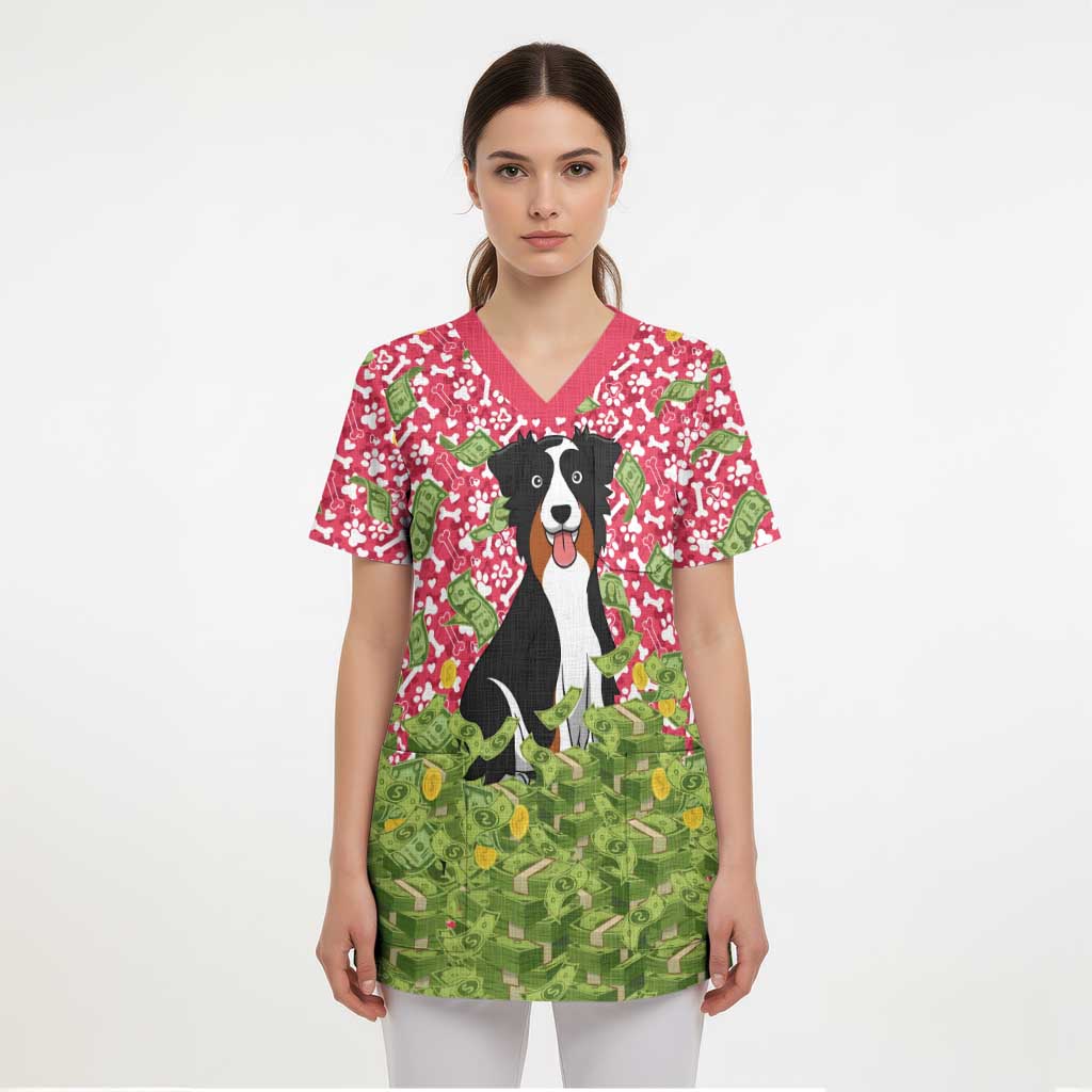 I Work Hard So That My Dog Can Have A Better Life Christmas Christmas Scrub Top Xmas Holiday Patterns - Wonder Print Shop