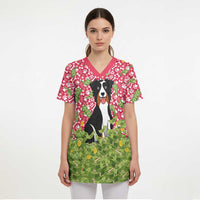 I Work Hard So That My Dog Can Have A Better Life Christmas Christmas Scrub Top Xmas Holiday Patterns - Wonder Print Shop