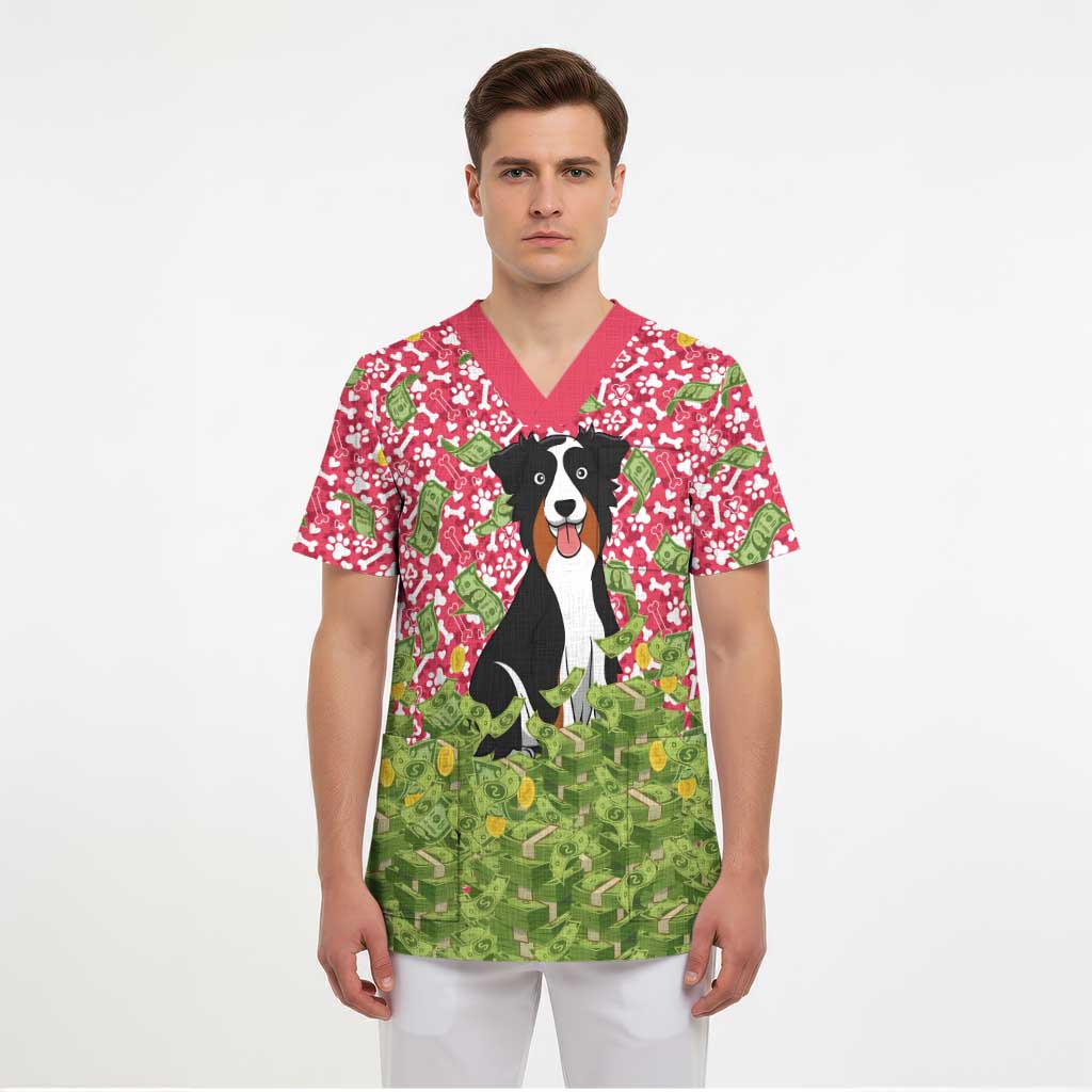 I Work Hard So That My Dog Can Have A Better Life Christmas Christmas Scrub Top Xmas Holiday Patterns - Wonder Print Shop
