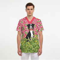 I Work Hard So That My Dog Can Have A Better Life Christmas Christmas Scrub Top Xmas Holiday Patterns - Wonder Print Shop