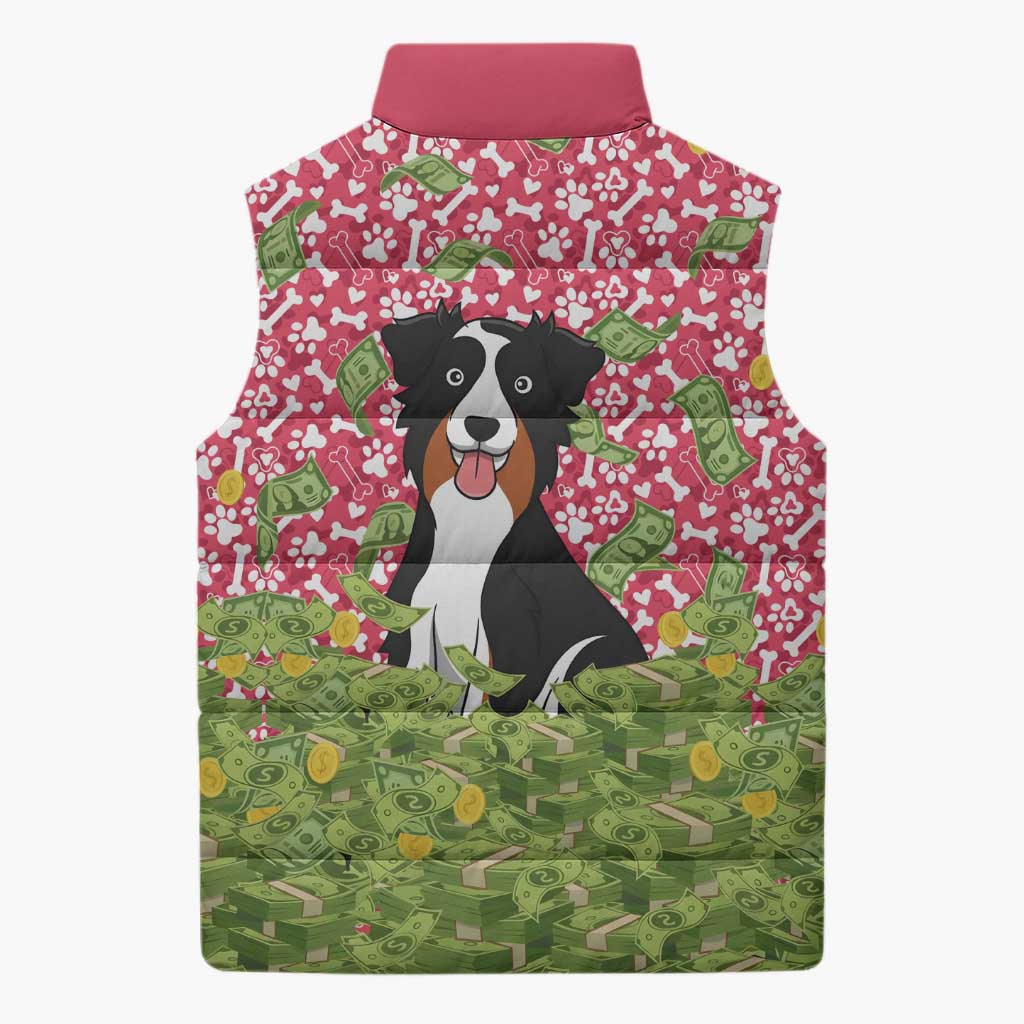 I Work Hard So That My Dog Can Have A Better Life Christmas Christmas Sleeveless Puffer Jacket Xmas Holiday Patterns - Wonder Print Shop