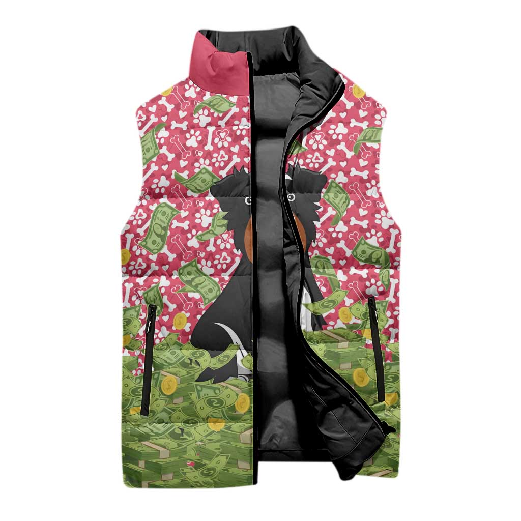 I Work Hard So That My Dog Can Have A Better Life Christmas Christmas Sleeveless Puffer Jacket Xmas Holiday Patterns - Wonder Print Shop