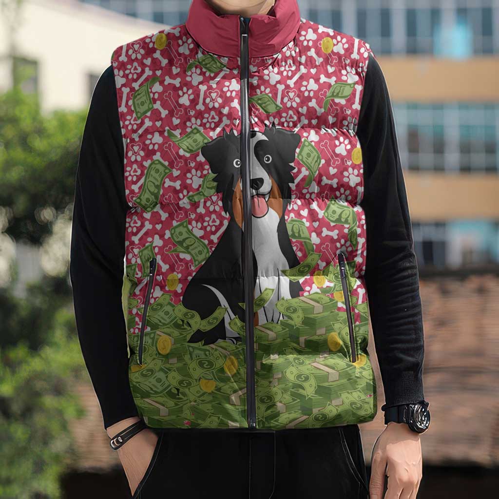 I Work Hard So That My Dog Can Have A Better Life Christmas Christmas Sleeveless Puffer Jacket Xmas Holiday Patterns - Wonder Print Shop