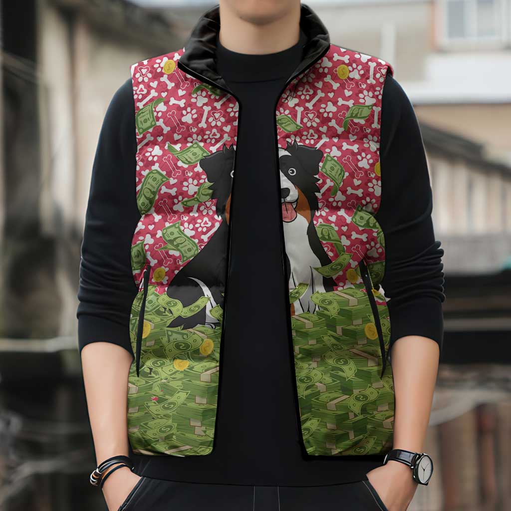 I Work Hard So That My Dog Can Have A Better Life Christmas Christmas Sleeveless Puffer Jacket Xmas Holiday Patterns - Wonder Print Shop
