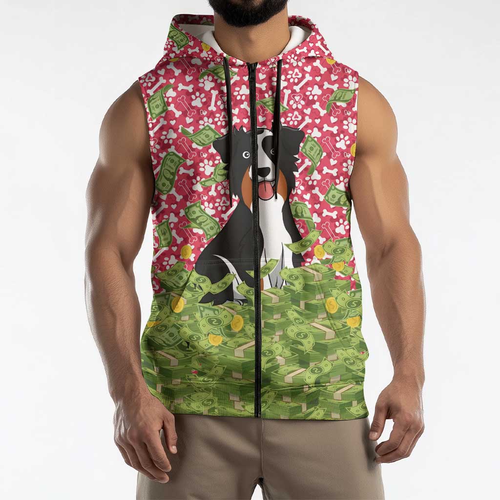 I Work Hard So That My Dog Can Have A Better Life Christmas Christmas Sleeveless Zip Hoodie Xmas Holiday Patterns - Wonder Print Shop