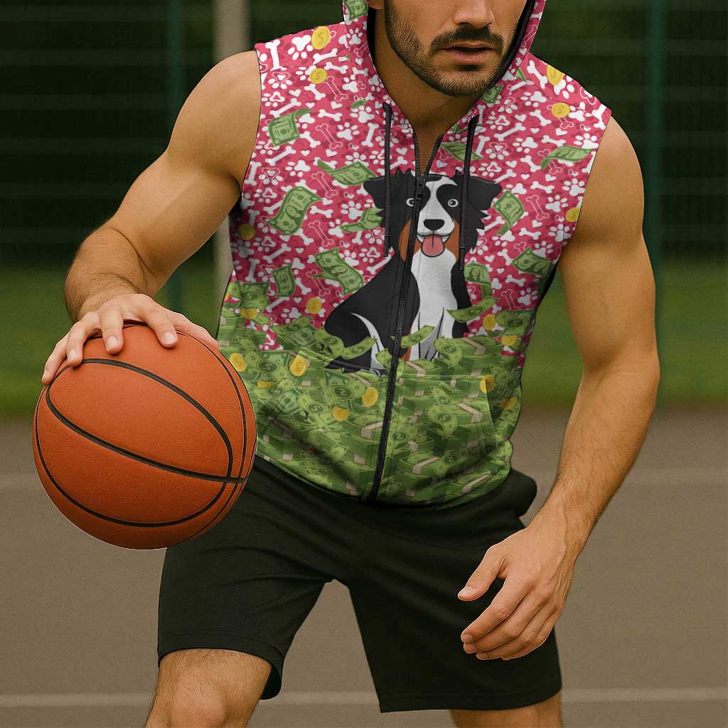 I Work Hard So That My Dog Can Have A Better Life Christmas Christmas Sleeveless Zip Hoodie Xmas Holiday Patterns - Wonder Print Shop