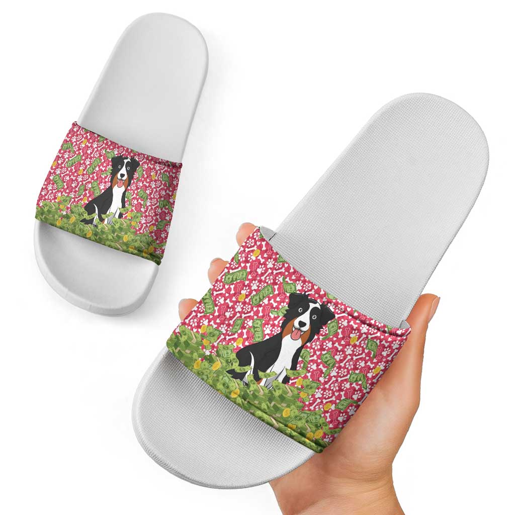 I Work Hard So That My Dog Can Have A Better Life Christmas Christmas Slide Sandals Xmas Holiday Patterns - Wonder Print Shop