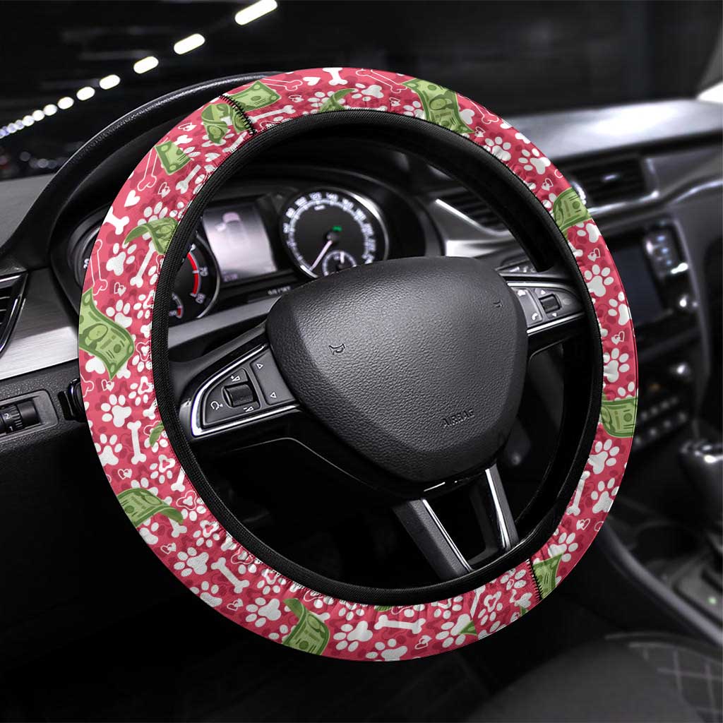 I Work Hard So That My Dog Can Have A Better Life Christmas Christmas Steering Wheel Cover Xmas Holiday Patterns - Wonder Print Shop