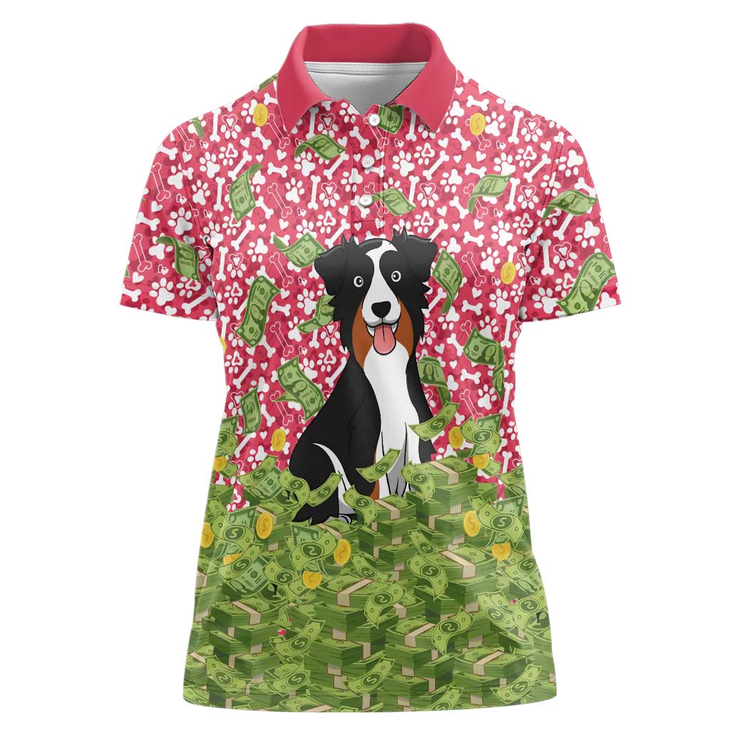 I Work Hard So That My Dog Can Have A Better Life Christmas Christmas Women Polo Shirt Xmas Holiday Patterns - Wonder Print Shop