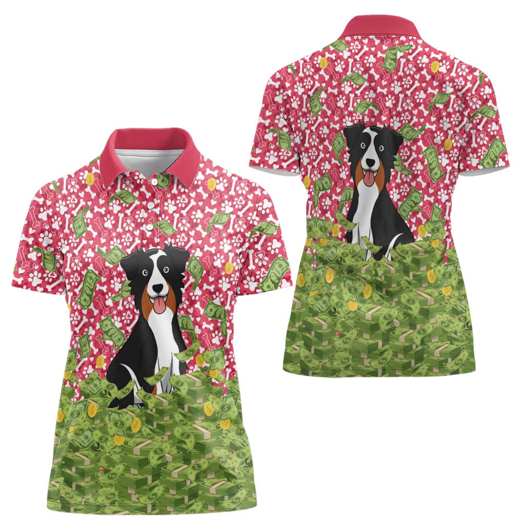 I Work Hard So That My Dog Can Have A Better Life Christmas Christmas Women Polo Shirt Xmas Holiday Patterns - Wonder Print Shop