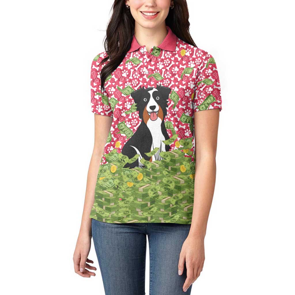 I Work Hard So That My Dog Can Have A Better Life Christmas Christmas Women Polo Shirt Xmas Holiday Patterns - Wonder Print Shop