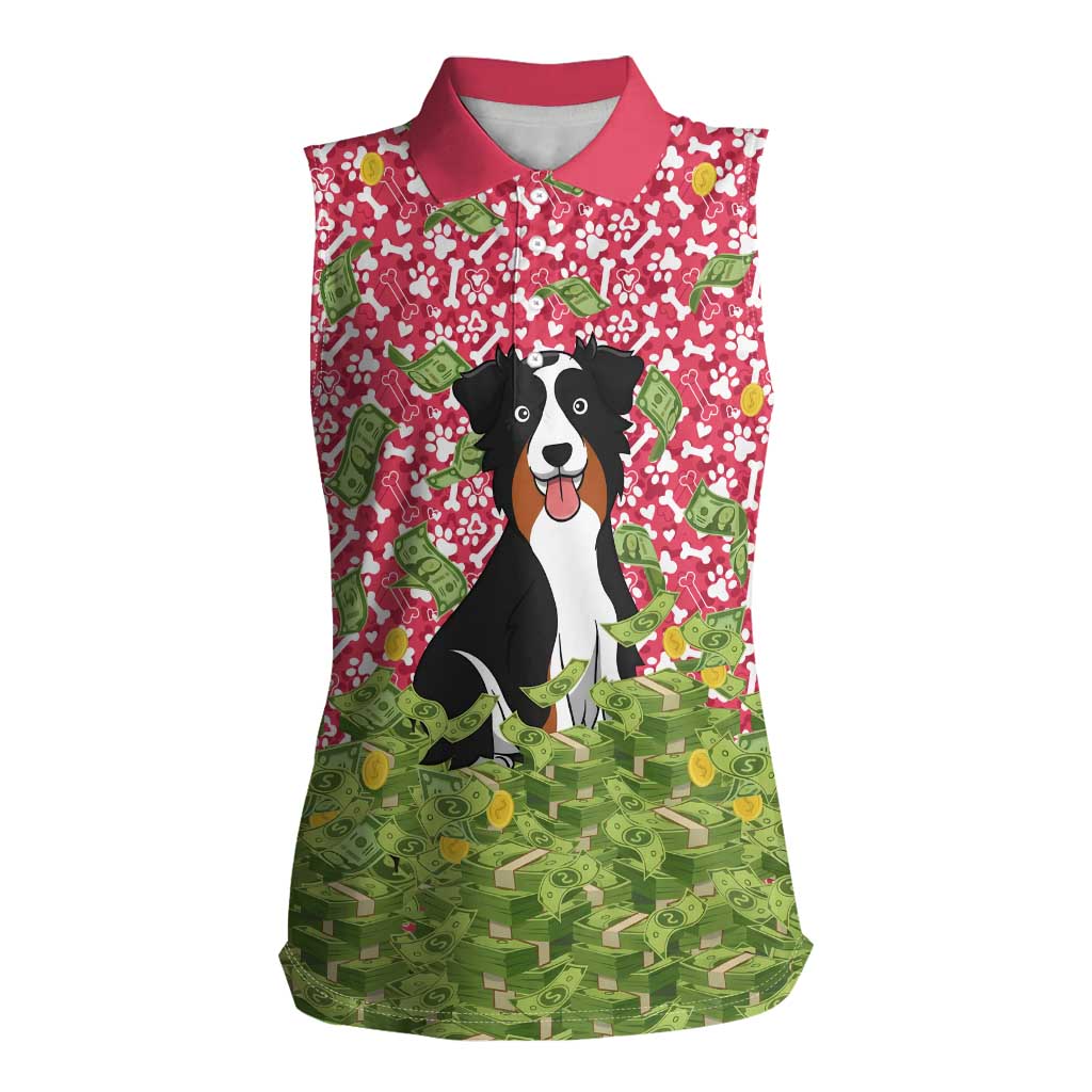 I Work Hard So That My Dog Can Have A Better Life Christmas Christmas Women Sleeveless Polo Shirt Xmas Holiday Patterns - Wonder Print Shop