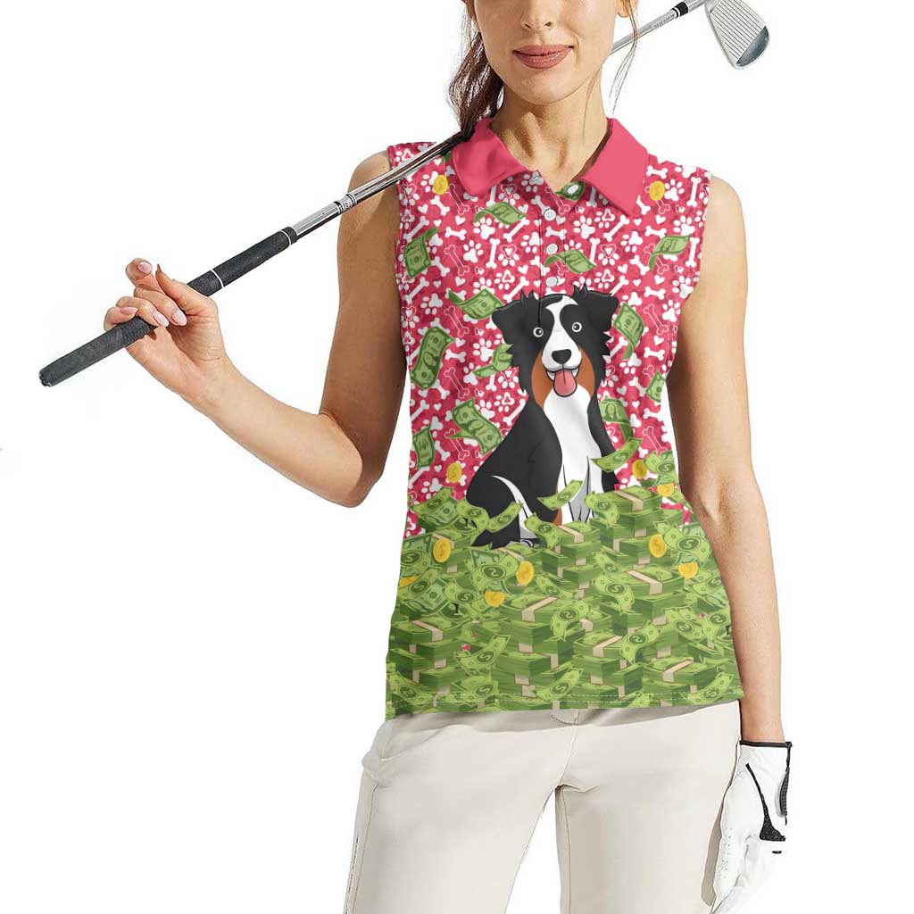 I Work Hard So That My Dog Can Have A Better Life Christmas Christmas Women Sleeveless Polo Shirt Xmas Holiday Patterns - Wonder Print Shop