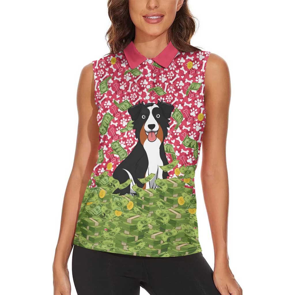 I Work Hard So That My Dog Can Have A Better Life Christmas Christmas Women Sleeveless Polo Shirt Xmas Holiday Patterns - Wonder Print Shop