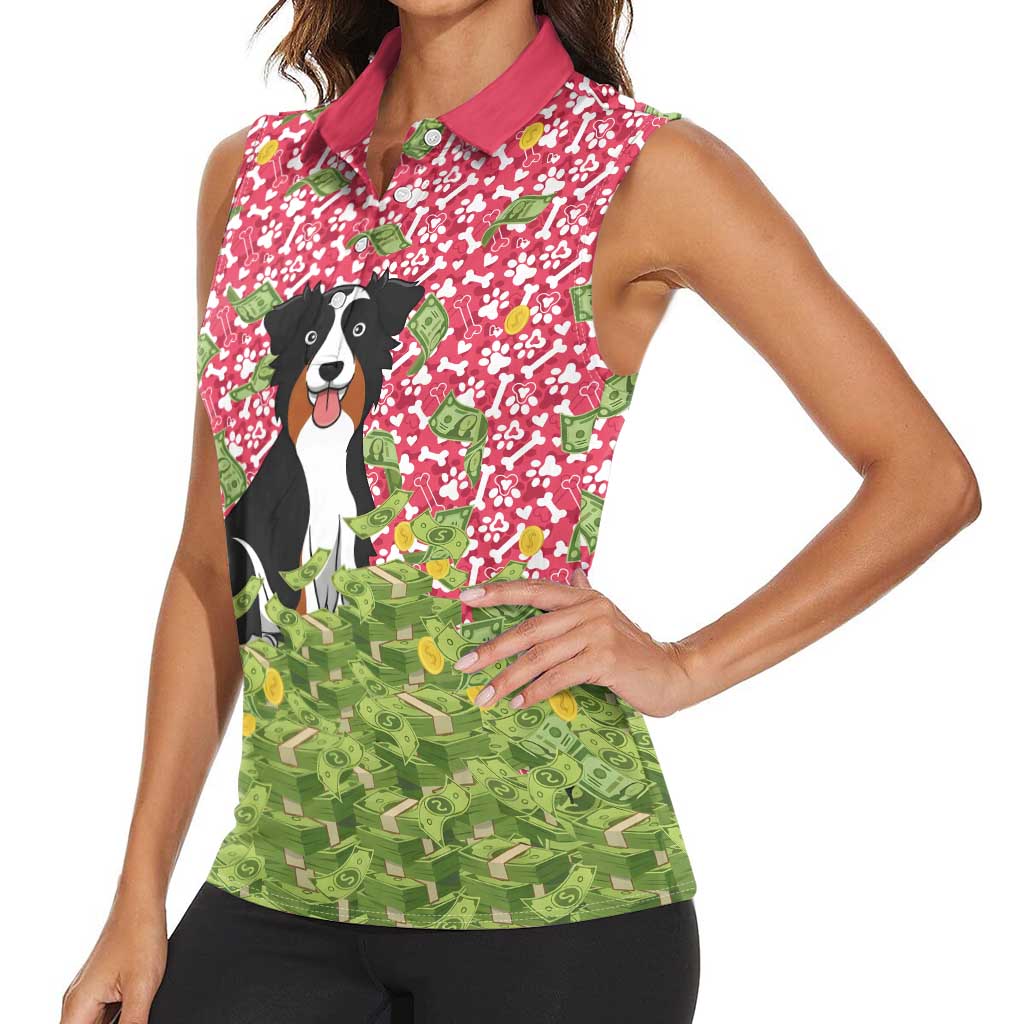 I Work Hard So That My Dog Can Have A Better Life Christmas Christmas Women Sleeveless Polo Shirt Xmas Holiday Patterns - Wonder Print Shop