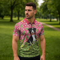 I Work Hard So That My Dog Can Have A Better Life Christmas Christmas Zipper Polo Shirt Xmas Holiday Patterns - Wonder Print Shop
