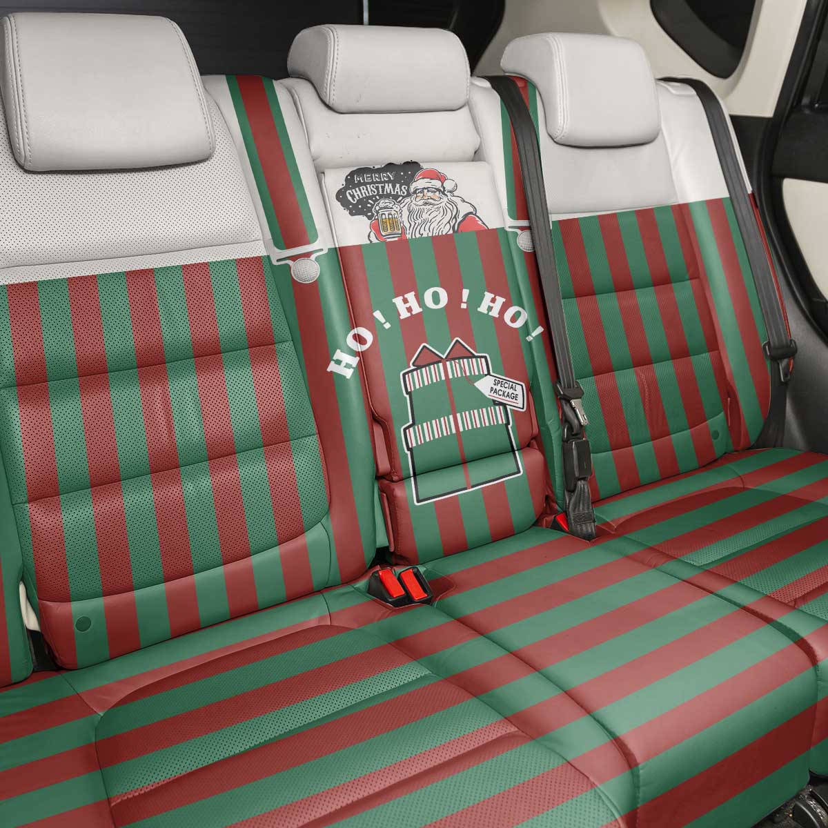 Stay With My Pig Christmas Christmas Back Car Seat Cover Xmas Holiday Patterns - Wonder Print Shop