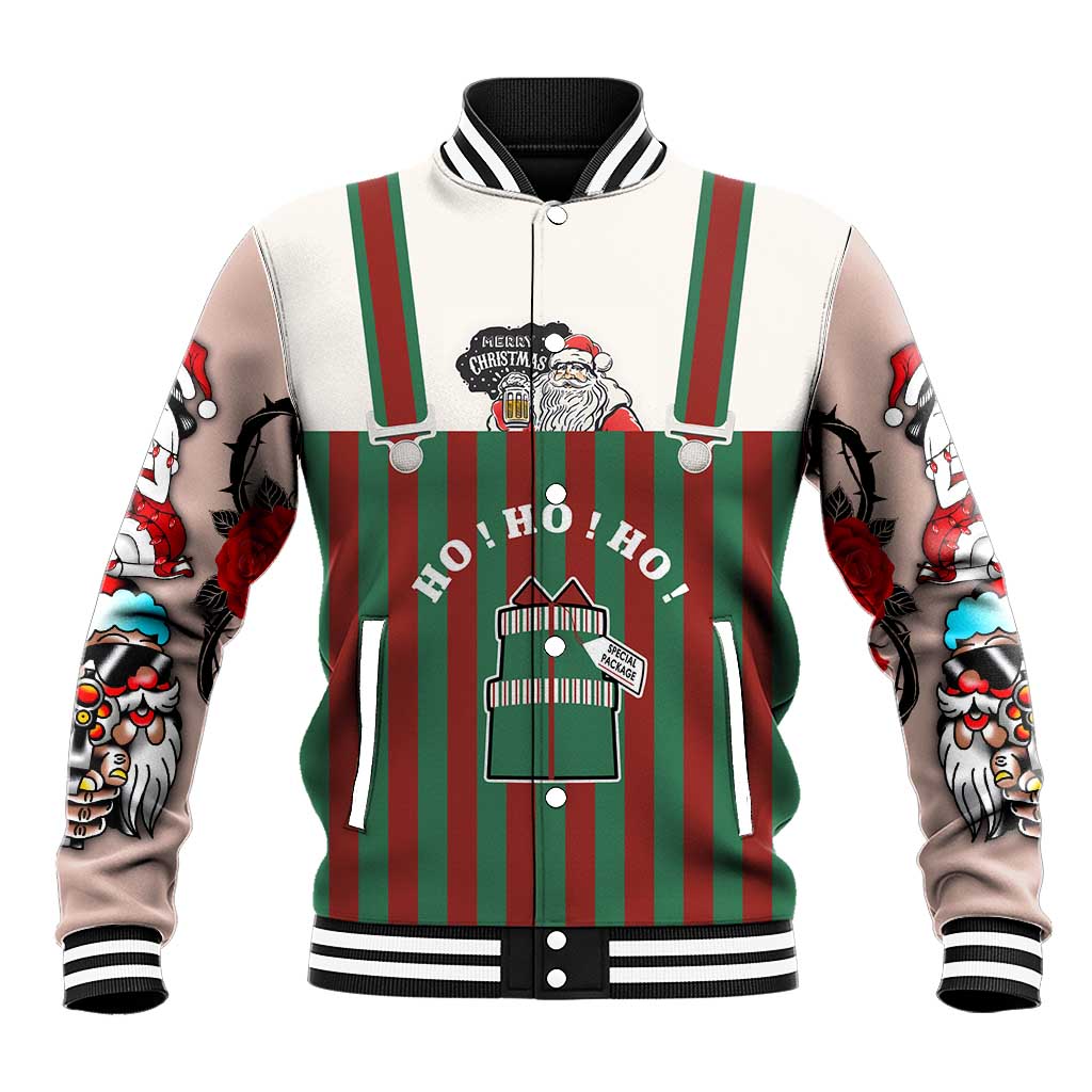 Stay With My Pig Christmas Christmas Baseball Jacket Xmas Holiday Patterns - Wonder Print Shop