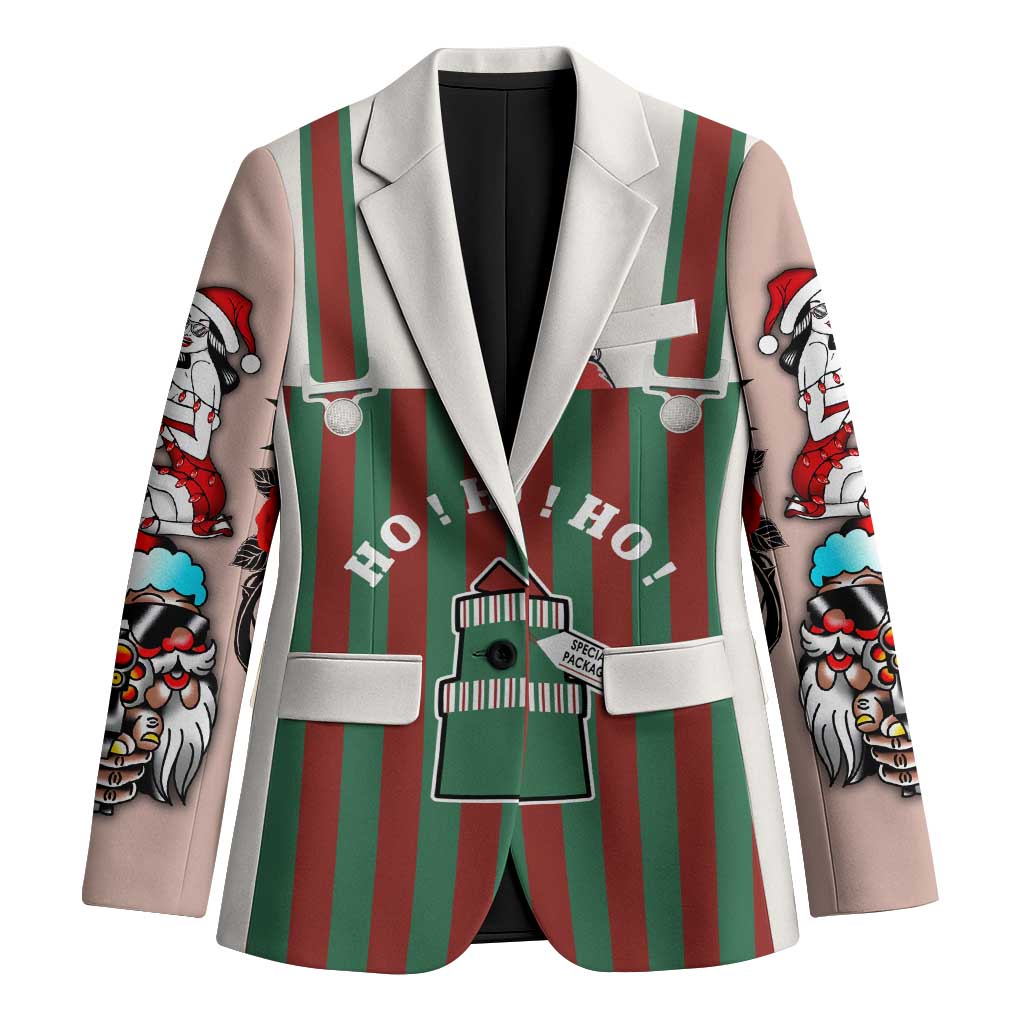 Stay With My Pig Christmas Christmas Blazer Xmas Holiday Patterns - Wonder Print Shop