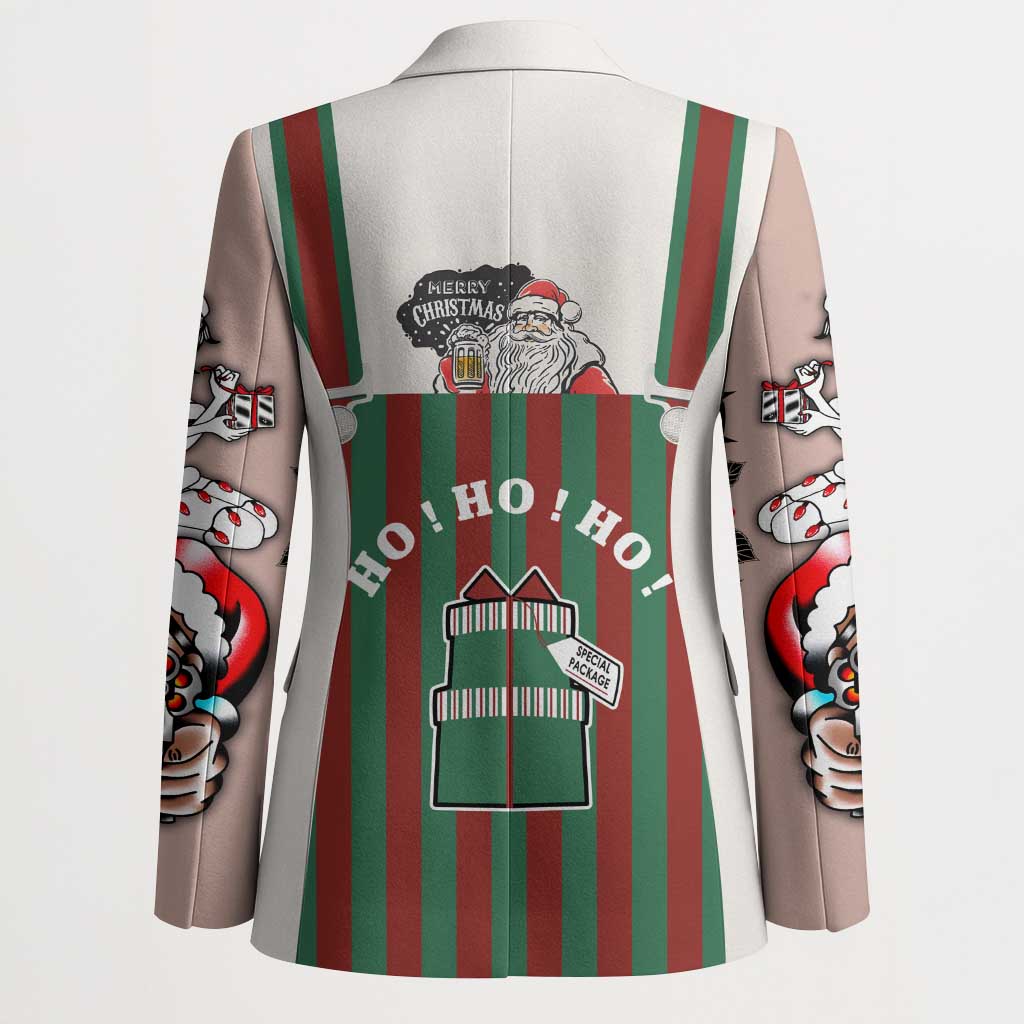Stay With My Pig Christmas Christmas Blazer Xmas Holiday Patterns - Wonder Print Shop