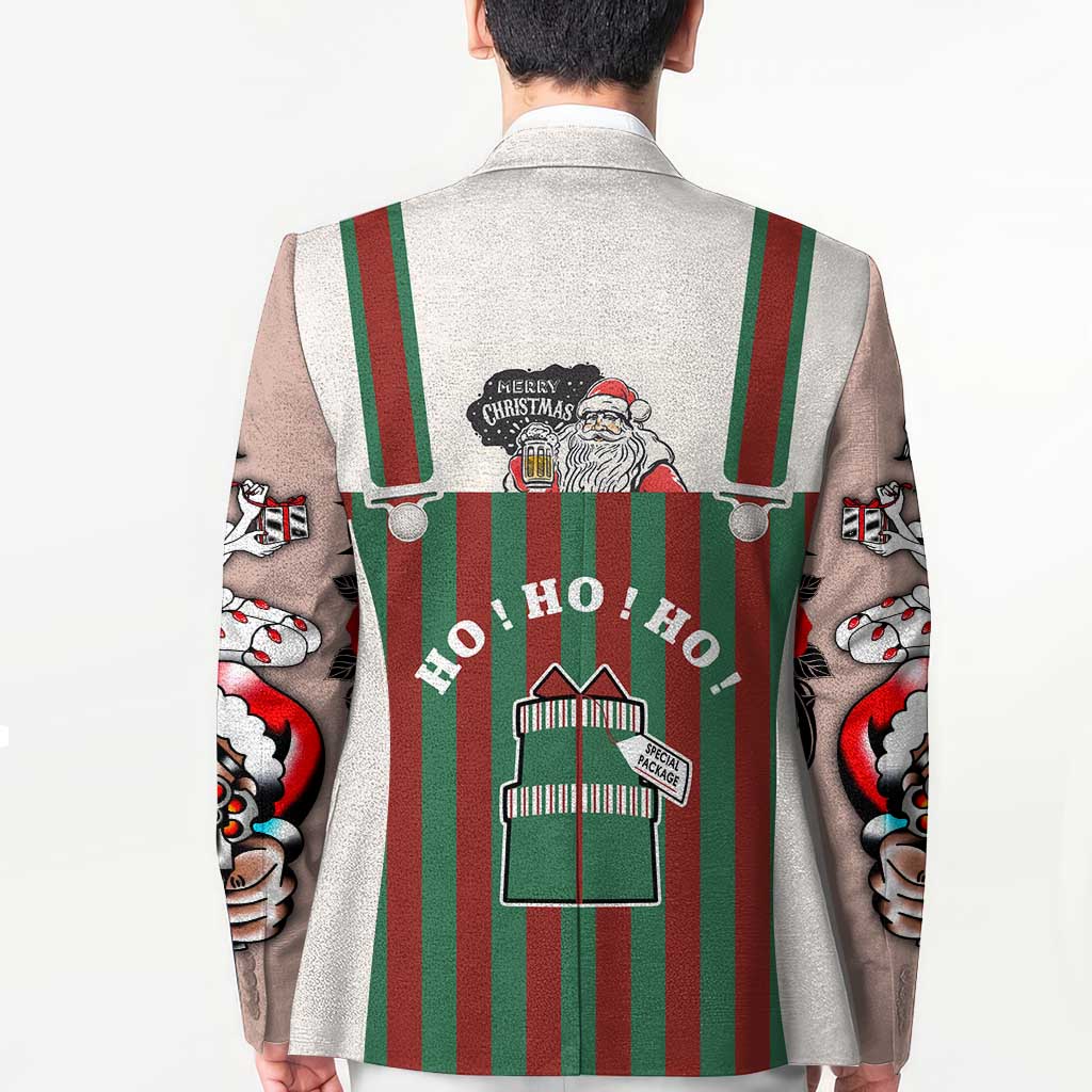 Stay With My Pig Christmas Christmas Blazer Xmas Holiday Patterns - Wonder Print Shop