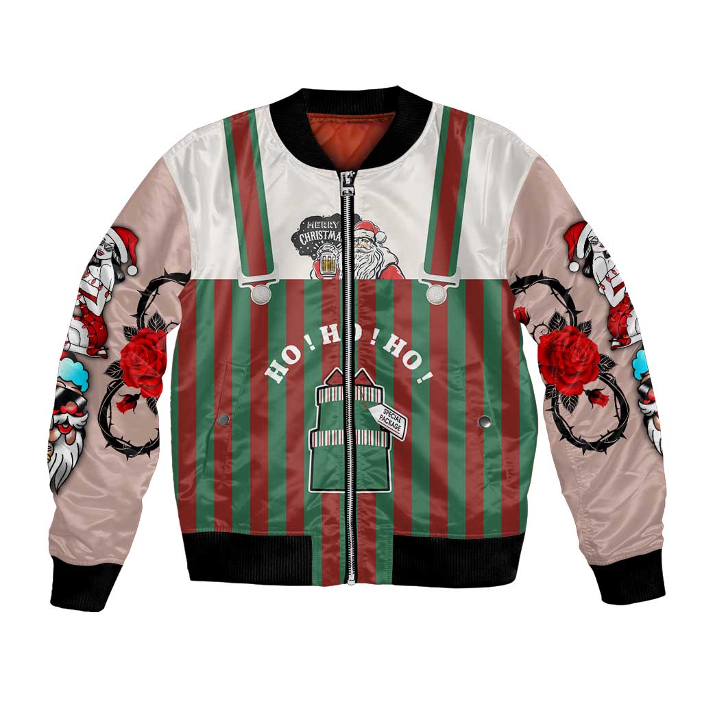 Stay With My Pig Christmas Christmas Bomber Jacket Xmas Holiday Patterns - Wonder Print Shop