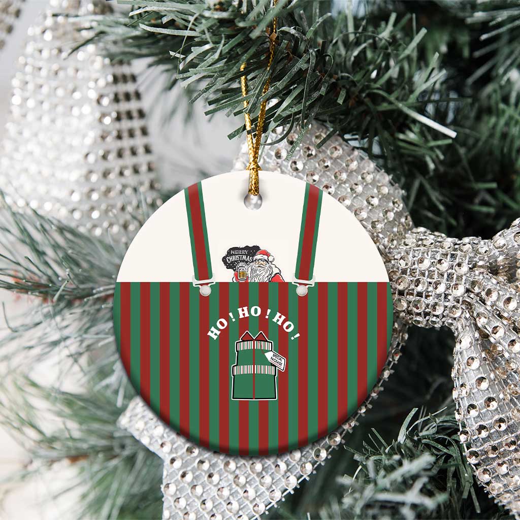 Stay With My Pig Christmas Ceramic Ornament Xmas Holiday Patterns - Wonder Print Shop