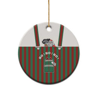 Stay With My Pig Christmas Ceramic Ornament Xmas Holiday Patterns - Wonder Print Shop