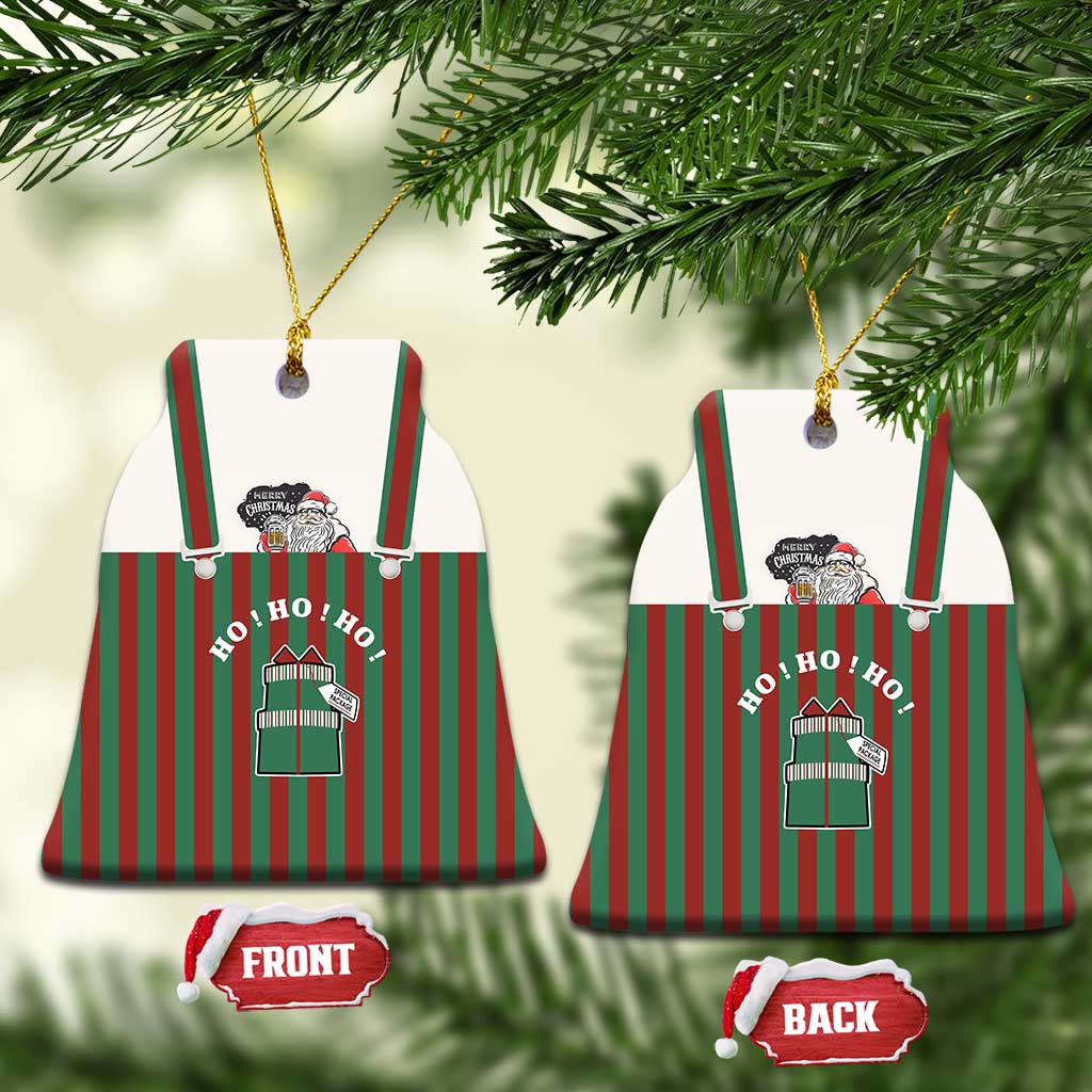 Stay With My Pig Christmas Ceramic Ornament Xmas Holiday Patterns - Wonder Print Shop
